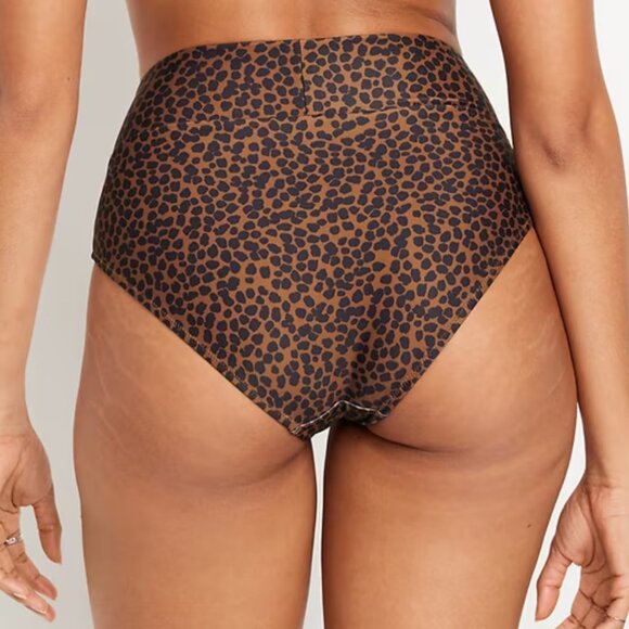 Old Navy Animal Print Banded High-Waist Bikini Bottoms - Picture 4 of 5